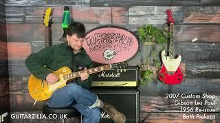 Les Paul Shootout! Gibson Custom Shop Les Paul 1956 Reissue R6 vs 1977 Greco EG-800GS Guitarzilla