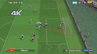 PES 6 - POWERFUL HEADER BY MESSI AGAINST ECUADOR !