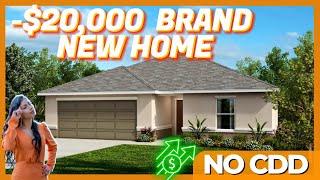 -$20,000  BRAND NEW HOMEWith NO CDD in HAINES CITY, FL