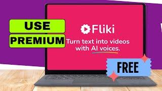 How To Use Fliki AI PREMIUM For Free (2024 Updated)