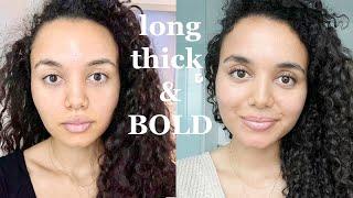 How I Got THICKER Lashes, Brows & Hair in 4 MONTHS