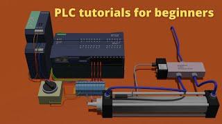 How to operate a Pneumatic Cylinder with PLC ? PLC programming tutorial for beginners