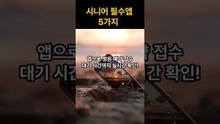 시니어 필수앱 5가지  2025년 꼭 써야 할 스마트폰 앱은