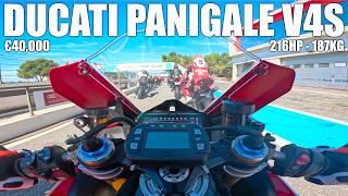 Testing the 2025 Ducati Panigale V4S Worth 40,000€! *My First Track Experience*