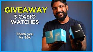 30K Subs GIVEAWAY: 3 Casio Watches, 3 Winners (India Residents) | Ends 14 Dec