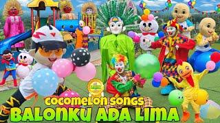 NEW COCOMELON SONGS LYRICS ‼️ LIRIK LAGU BALONKU ADA LIMA VERSI BADUT LUCU DAN ONDEL ONDEL 🩷