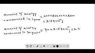 Mass to provide human energy needs Determine the mass that must be converted to energy during a 70