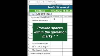TEXTSPLIT in Excel!!