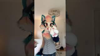 this is my other face x3 #fyp #fursuit #fursuiter #therian #frannsyt #furry #fursuitpartial #shorts