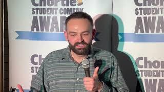 Kavyan Khazaee at the Chortle Student Comedy Award