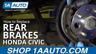 How to Replace Rear Brakes 01-05 Honda Civic