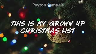 Amy Grant - Grown Up Christmas List (Lyrics)