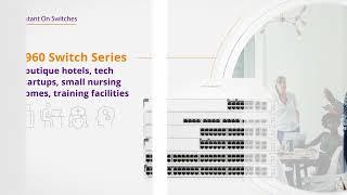 The HPE Networking Instant On Switch Series 1960 gives high performance in high-density environments