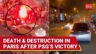 Deadly Chaos In Paris As PSG Fans Go Wild After Champions League Win | Clashes, Flares & Fireworks