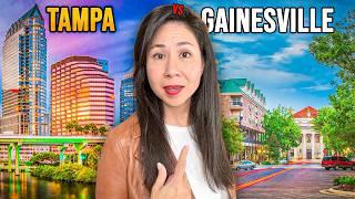 Tampa vs. Gainesville: Top Florida Cities Compared | Which is the BEST Place to Live in Florida?