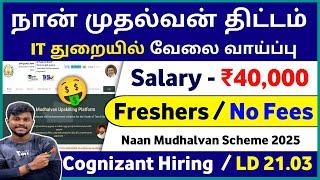 நான் முதல்வன் திட்டம்  IT துறையில் வேலை / Naan Mudhalvan Scheme 2025 / Jobs For You Tamizha