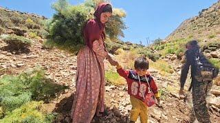 Kamal Left for Work… Halimeh and the Kids Struggle Alone in the Mountains 