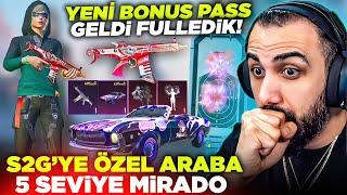 YENİ BONUS PASS GELDİ!! S2G'YE ÖZEL 5 SEVİYE MİRADO  100 SEVİYE FULLEDİK! | PUBG MOBILE