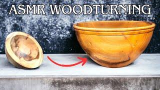 Relaxing Woodturning: Watch A Bowl Come To Life From Start To Finish!