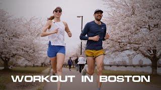 WORKOUT: Boston Marathon Weekend with Dana Giordano, Kyle Merber (12K @ 5:46/Mile Pace)