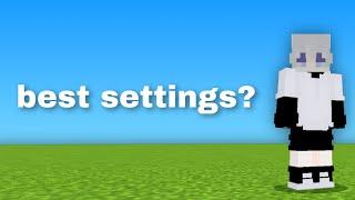 the BEST settings for mcpe...