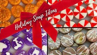 Holiday Soap Ideas - easy melt and pour soap projects using just one mold