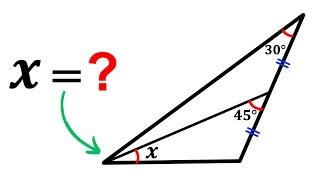 Can you calculate the angle X? | (Justify your answer) | #math #maths | #geometry