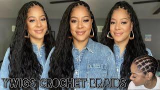 YWigs Crochet Human Hair Boho Mermaid Braids | Illusion Method | Best Crochet Braids EVER