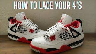 How To Lace Jordan 4's - The BEST Way to Loose Lace