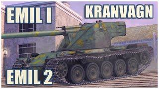 Emil I, Emil II & Kranvagn • WoT Blitz Gameplay