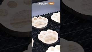 AlgoLaser 22W Delta offline laser cutting 1.2cm wood for making coasters | Small business idea