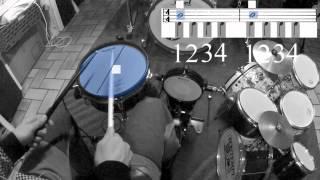 apprendre la batterie en couleurs -  drumming colors - Julien BONAMY