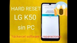 LG K50 Hard Reset (LM X520HM)/Quitar patron LG K50(LM X520HM) sin pc