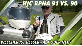 HJC RPHA 91 im Vergleich zu RPHA 90. Das ist der Helm, den ich auf meiner Weltreise tragen werde!