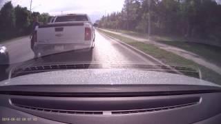 Crazy road rage incident in front of cops! - Richmond Hill, Ontario, Canada