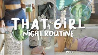 THAT GIRL NIGHT ROUTINE| OceansApart, yoga, matcha