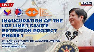 Inauguration of the LRT Line 1 Cavite Extension Project Phase 1