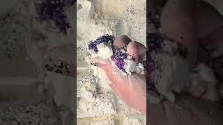 Gym chalk glitter bomb crush! #oddlysatisfying #asmr #shorts