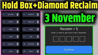 3 November Holdcoin Hold Box code | Hold Coin Reclaim Code 3 November | Hold Coin Airdrop #holdcoin​