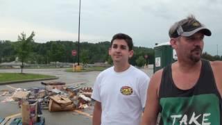 Tornado damage in Louisa