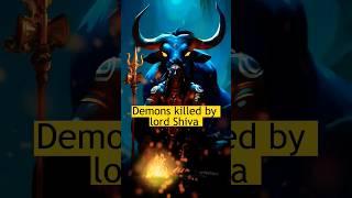 Demons killed by Lord shiva and weapons used #shiva #demonslayer #facts