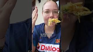 Trying Roti Kottu in Sri Lanka  #shorts