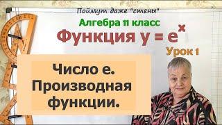 Число e. Производная показательной функции. Алгебра 11 класс