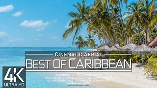 【4K】 8 HOUR DRONE FILM: «Islands of the Caribbean» Ultra HD  Relaxation Music for 2160p Ambient TV