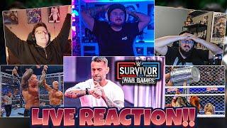 CM PUNK IST BACK!! WWE Survivor Series 2023 LIVE REACTIONS mit STEINI & SLIVOOO!!