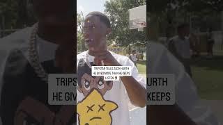 Listen to what #TripStar told #ZachHurth  #givingback #memphisrapper