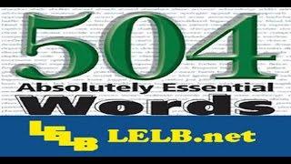 504 Absolutely Essential Words, Lesson 3 - LELB Society