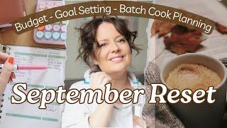 September Reset | Budget With Me | Batch Cook Planning For The Month