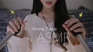 ASMR Strong Ear triggers with various touching sound (soft whispering for Korean)