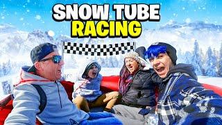 SNOW MOUNTAINS IN FLORIDA? Snow Tube Racing (FUNhouse Family) Snowcat Ridge Alpine Snow Park